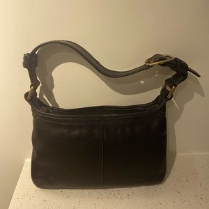 Black Leather Coach Bag